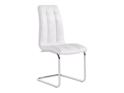 Ensemble table COSIMA + 4 chaises NADYA - Transparent et blanc
