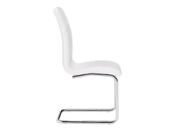 Ensemble table COSIMA + 4 chaises NADYA - Transparent et blanc