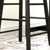 Ensemble table de bar avec 2 tabourets - 3 étagères - acier noir effet bois de chêne clair