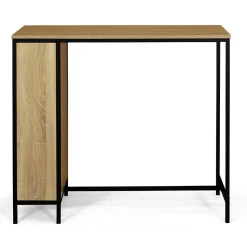 Ensemble table de bar DETROIT et 2 tabourets design industriel