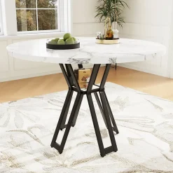 Ensemble table et chaises 100x100x76 cm carrée avec 4 chaises assise rembourrée velours, structure métal