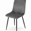 Ensemble table et chaises VALORA NP 120x80 Craft noires avec 4 chaises JEWA grises