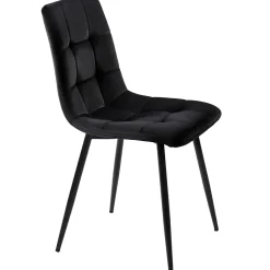 Ensemble table et chaises 120x70x75 cm avec 4 chaises assise rembourrée velours, table MDF pieds métal doré
