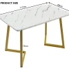 Ensemble table et chaises 117x75x75 cm table rectangulaire avec 4 chaises assise rembourrée gris