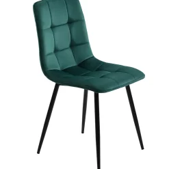 Ensemble table et chaises 140x80x75 cm avec 4 chaises, table MDF effet marbre, chaises velours gris