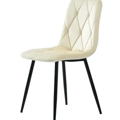 Ensemble table et chaises 100x75 cm avec 4 chaises velours vert et piétement métal doré, table ronde (MDF)
