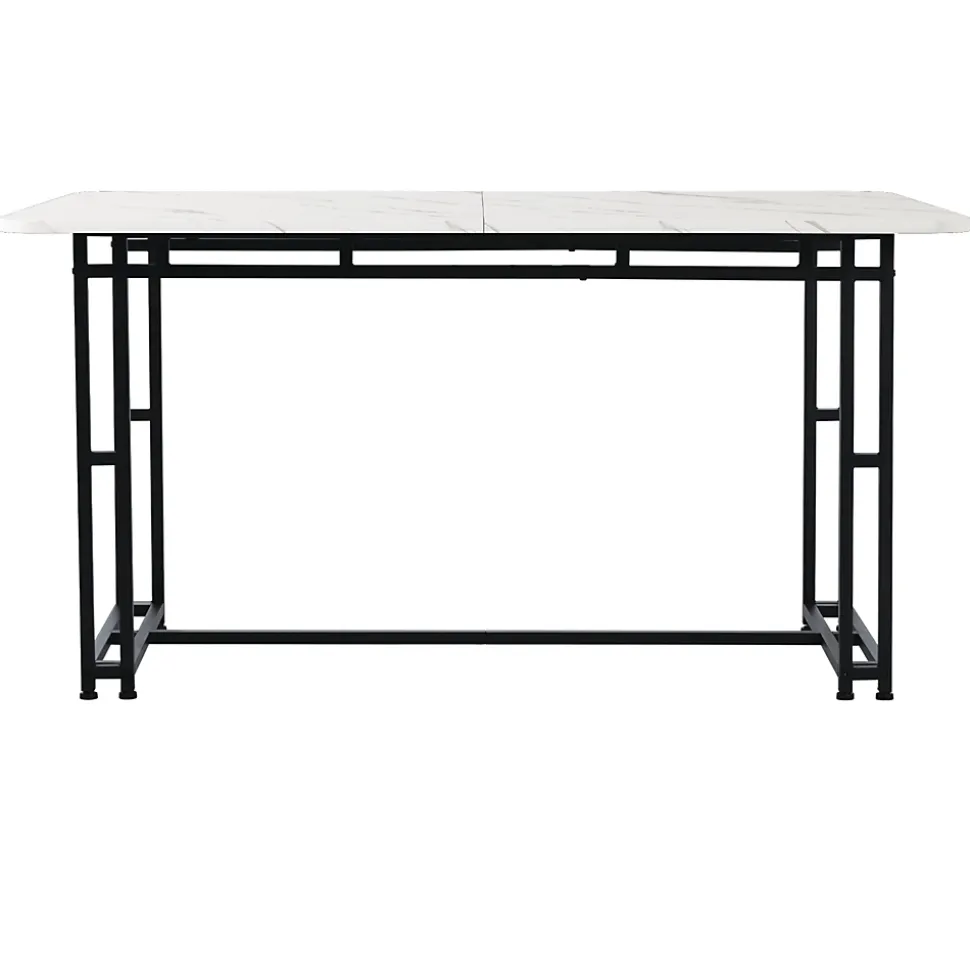 Ensemble table et chaises 120x70x75 cm avec 4 chaises table rectangulaire MDF pieds métal chaises velours gris
