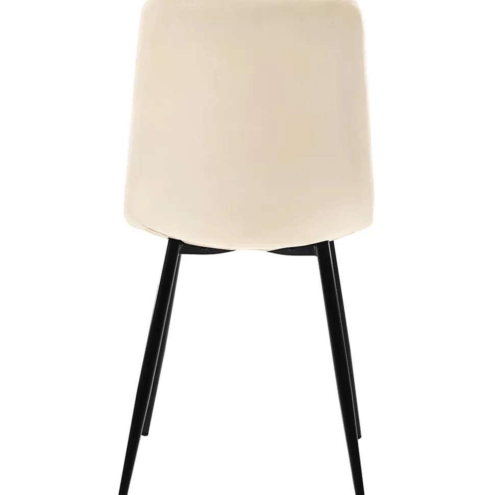 Ensemble table et chaises 117x75x75 cm table rectangulaire avec 4 chaises assise rembourrée, pieds métal doré
