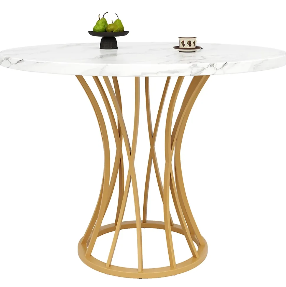 Ensemble table et chaises 80x80x76 cm avec 4 chaises, table carrée plateau effet marbre, assise velours
