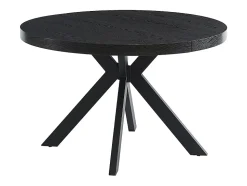 Ensemble table KOMONI + 4 chaises KADIJA - Noir et beige