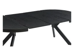 Ensemble table KOMONI + 4 chaises KADIJA - Noir et beige