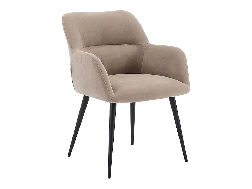 Ensemble table MALATA + 4 chaises HEKA - Effet marbre noir et beige