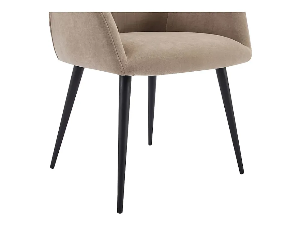 Ensemble table MALATA + 4 chaises HEKA - Effet marbre noir et beige