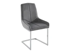 Ensemble table MELODIE II + 4 chaises BERLONA - Transparent et gris