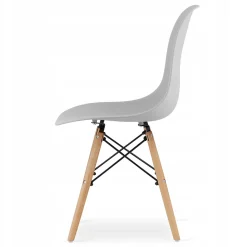 Ensemble table rectangulaire Valora et 4 chaises Sonoma en chêne gris