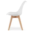 Ensemble table ronde VALORA KAMI et 4 chaises RIXK - Blanc