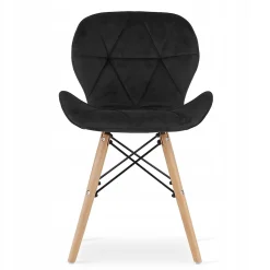 Ensemble table ronde Valora KOVA 80 blanche + 4 chaises WAKO noires