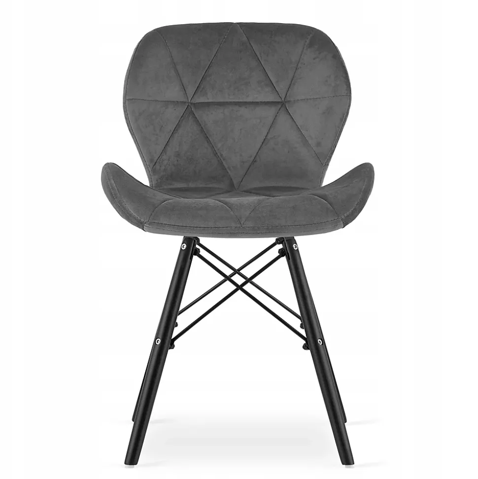 Ensemble table ronde VALORA KOVA 60 en frêne avec 2 chaises WAKO grises