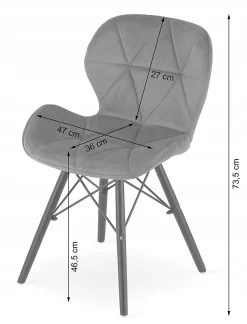 Ensemble table ronde VALORA KOVA 80 en frêne avec 3 chaises WAKO grises