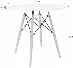 Ensemble table ronde VALORA KOVA et 4 chaises WAKO - Noir et gris