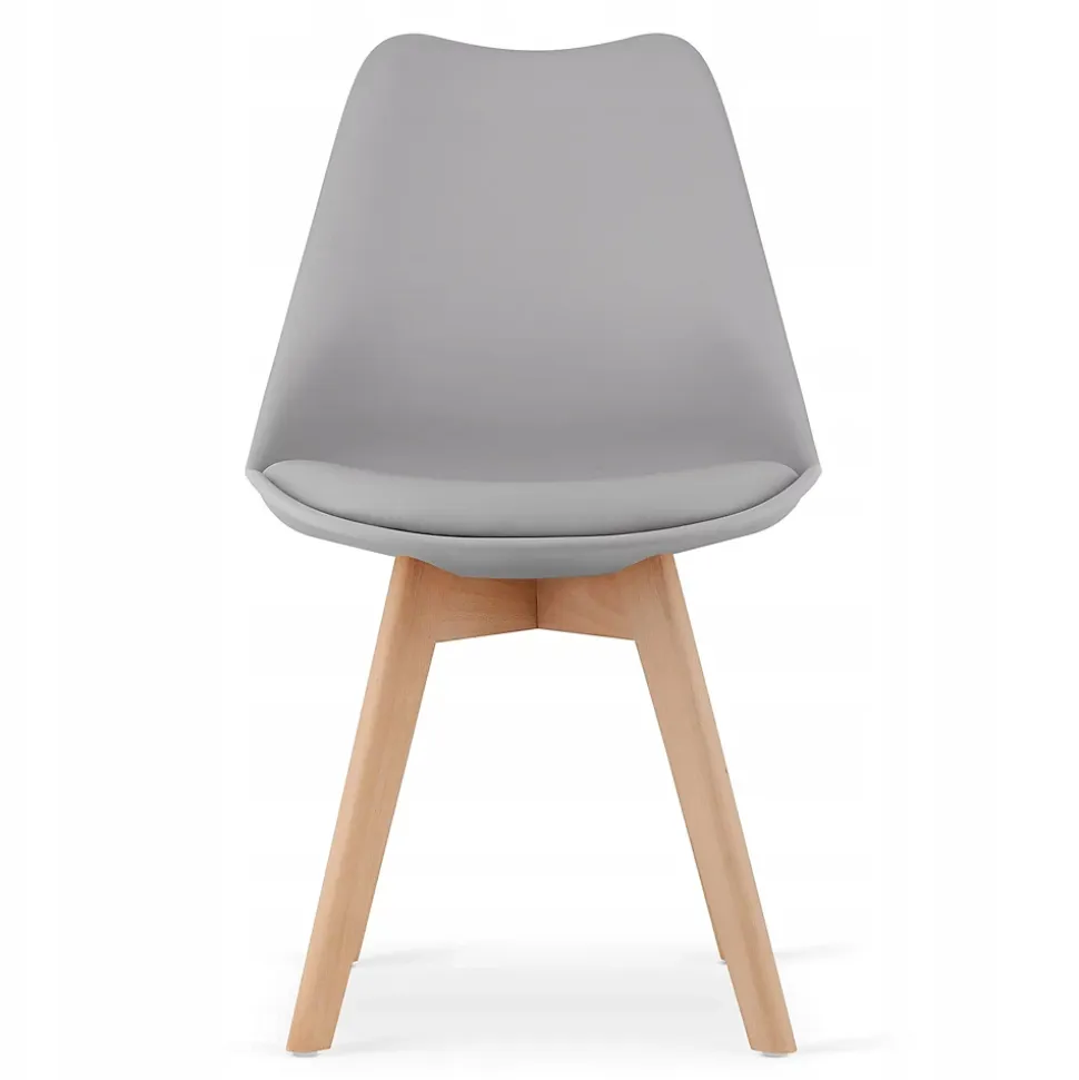 Ensemble Valora : table carrée 80 x 80 cm, chêne Sonoma + 4 chaises RIKX grises (x4)