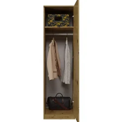 ESME - Armoire simple style scandinave chambre à coucher - 50x50x180 - 1 porte - Dressing