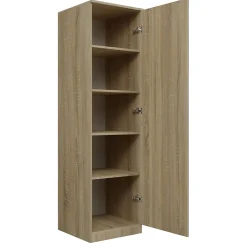 ESME - Armoire simple style scandinave chambre à coucher - 50x50x180 - 1 porte - Dressing