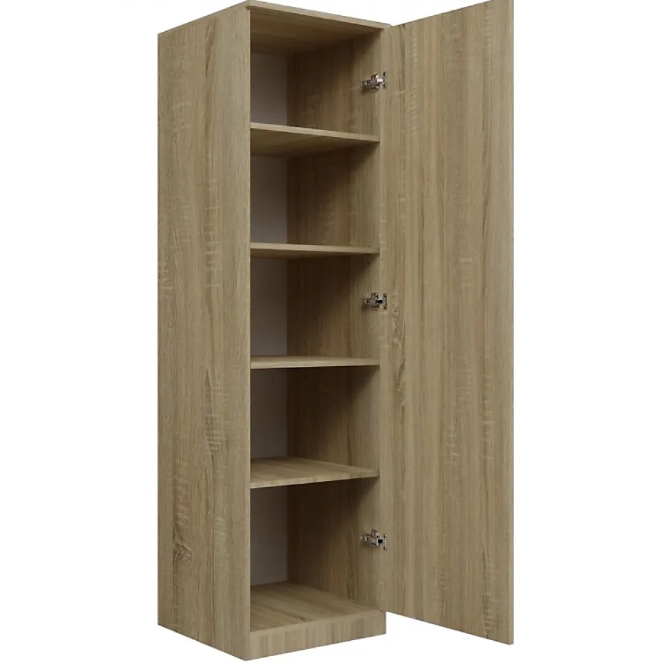 ESME - Armoire simple style scandinave chambre à coucher - 50x50x180 - 1 porte - Dressing