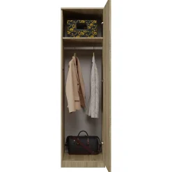 ESME - Armoire simple style scandinave chambre à coucher - 50x50x180 - 1 porte - Dressing