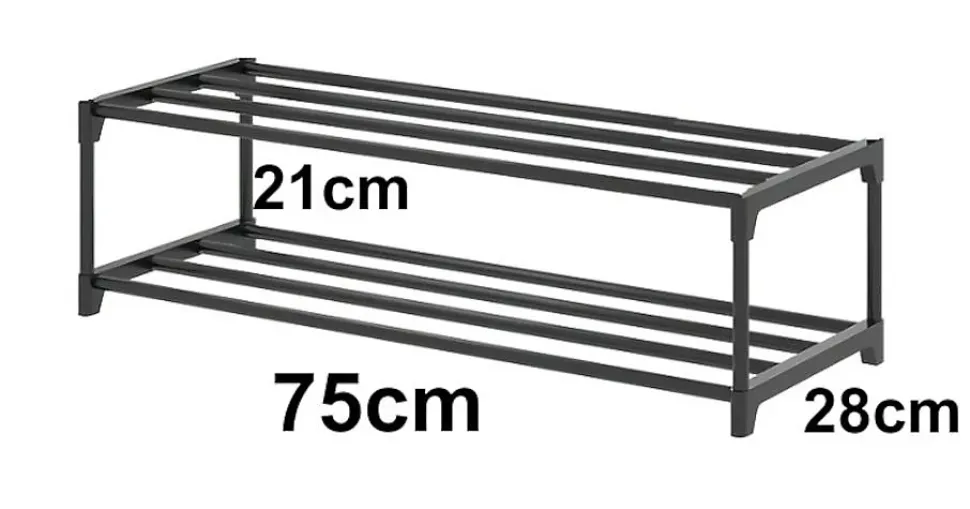 Etagere à chaussures 2 niveaux pour 8 paires