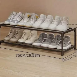 Etagere à chaussures 2 niveaux pour 8 paires
