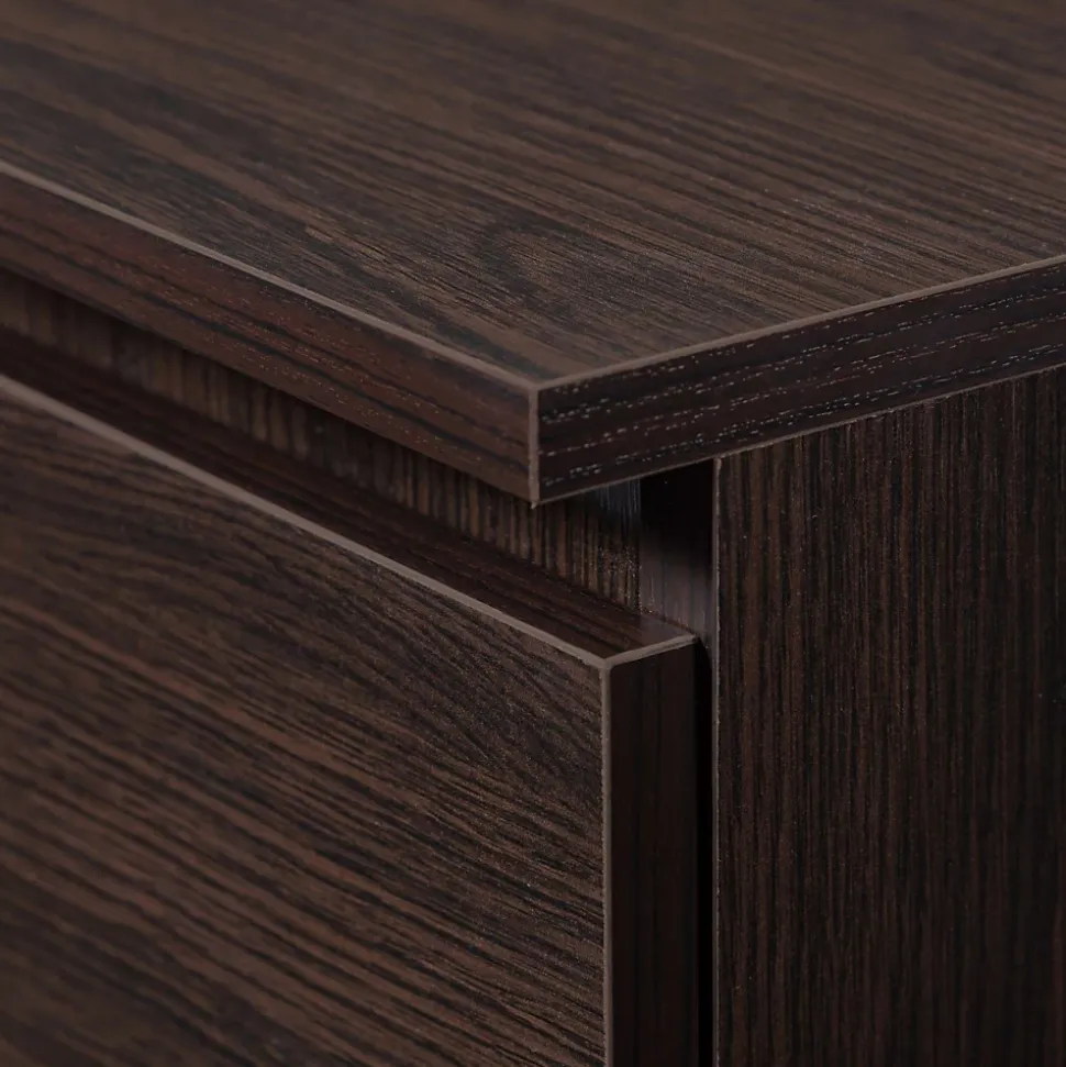 Etagere, 3 tiroirs 2 etageres, wenge, Largeur : 60 cm, Hauteur : 180 cm, Profondeur : 35 cm