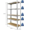 Etagere de Rangement - 200x100x50 cm - Charge lourde jusqu'a 750 kg