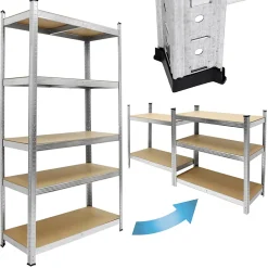 Etagere de Rangement - 200x100x50 cm - Charge lourde jusqu'a 750 kg