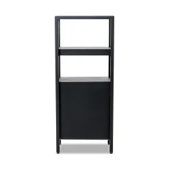 Etagere metal FRANKYSTAR Bandha 4 niveaux 85x35x20 cm noir mat