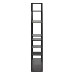 Etagere Planches Inegales Metal Noir