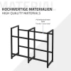 Etagere pour Caisses de Boissons 4 Caisses, 91x31x75,5 cm, Acier