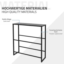 Etagere pour Caisses de Boissons 6-8 Caisses, 100x32x108,5 cm, Metal