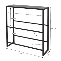Etagere pour Caisses de Boissons 6-8 Caisses, 100x32x108,5 cm, Metal