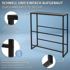 Etagere pour Caisses de Boissons 6-8 Caisses, 100x32x108,5 cm, Metal