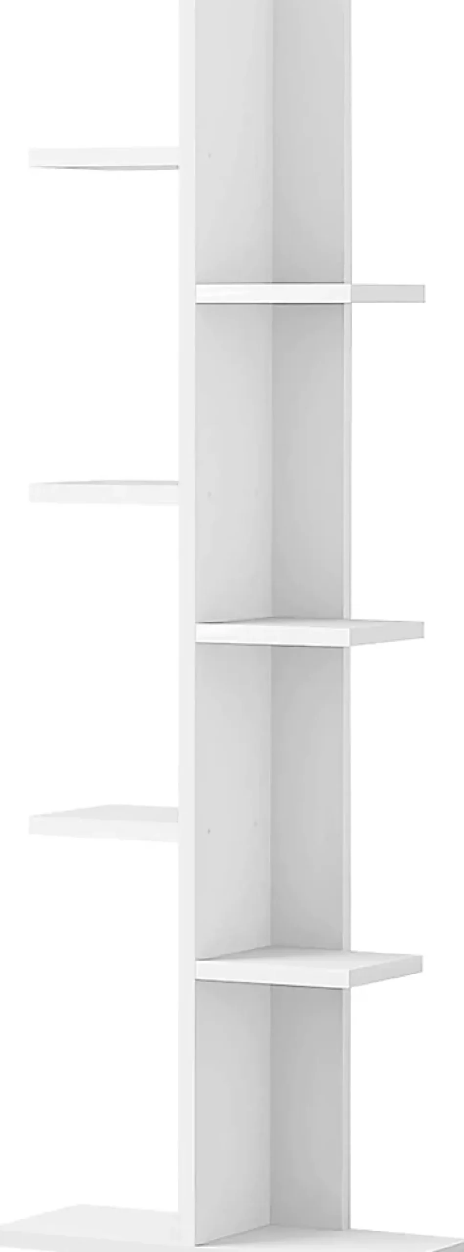 Etagere Rangement Bibliotheque Polyvalente a 7 Niveaux en MDF Support de Pots Porte Plante pour Salon Charge 40KG 50x20x141cm