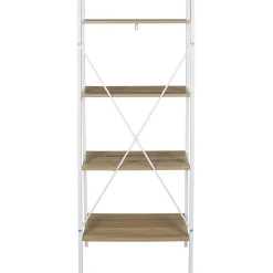 Etagère à 4 planches en bois et métal