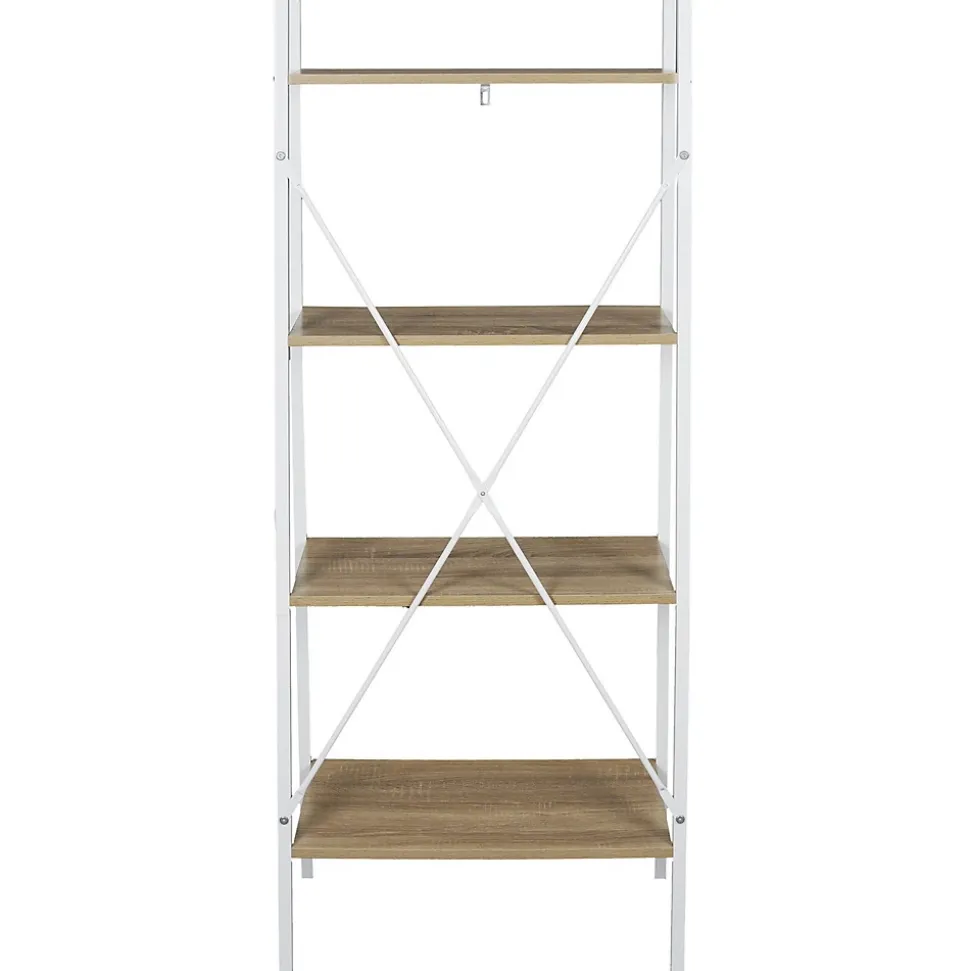Etagère à 4 planches en bois et métal