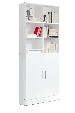 Etagère / bibliothèque coloris Chêne Cambrian - longueur 82 x profondeur 35 x hauteur 186 cm