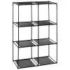Etagère 6 cases avec 6 boîtes de rangement Mix N' Modul noir - Noir- 5five