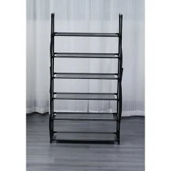 Etagère à chaussure à 6 niveaux Noir Herzberg HG03329-BLK