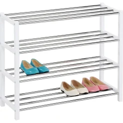 Etagère à chaussures DUBLIN blanc, 4 niveaux