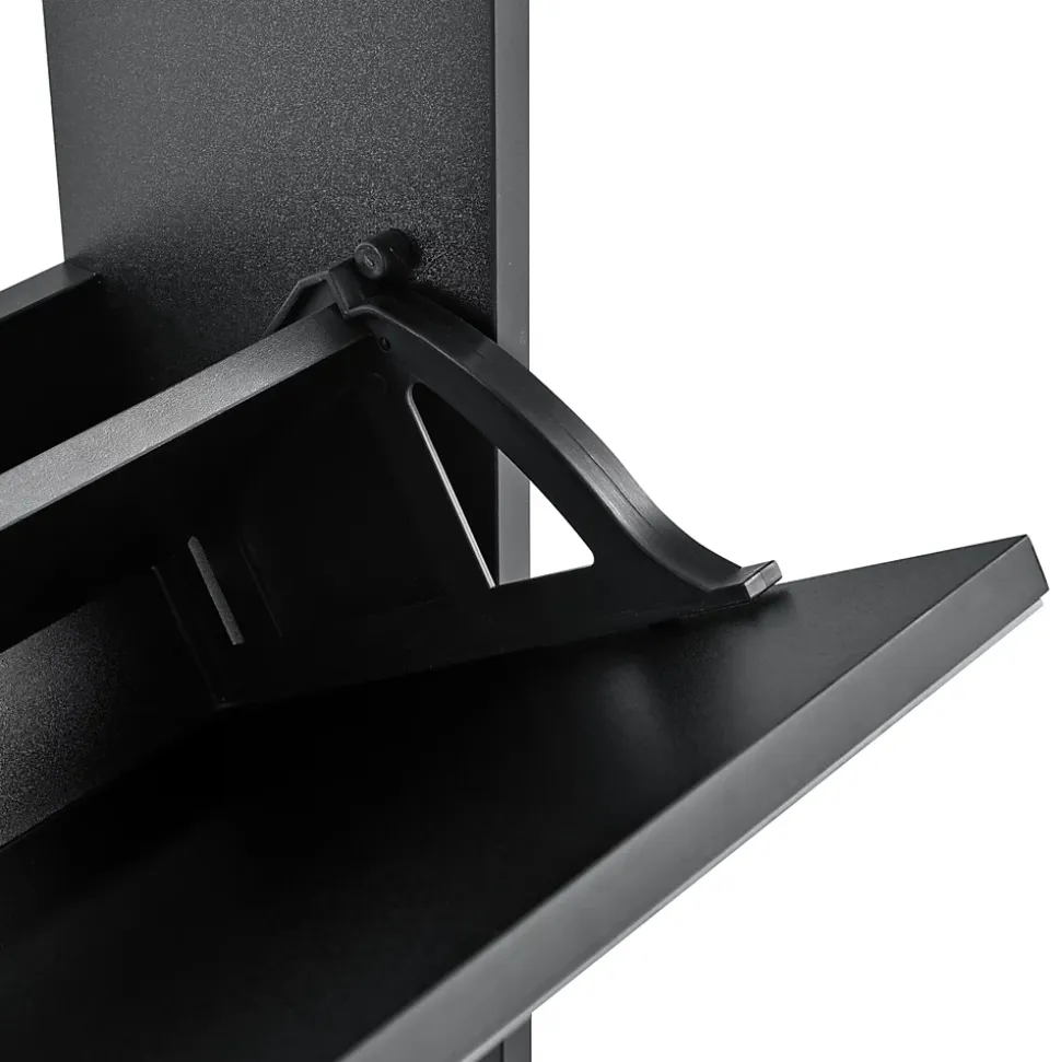 Etagère à Chaussures Vogar Miroir 67 x 63 x 17 cm Noir en.casa