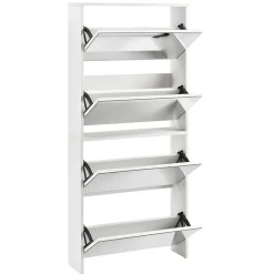 Etagère à Chaussures Vogar Miroir 134 x 63 x 17 cm Banc en.casa