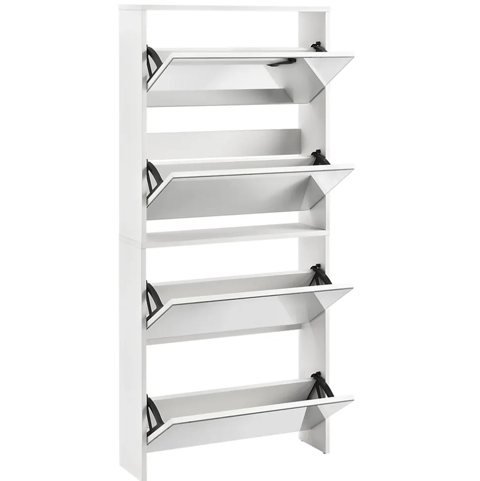 Etagère à Chaussures Vogar Miroir 134 x 63 x 17 cm Banc en.casa